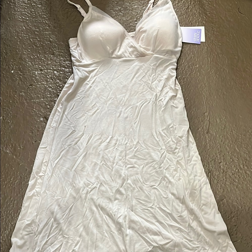 NWT Stars Above Padded Light Pink Chemise with Spaghetti Straps and V-Neckline